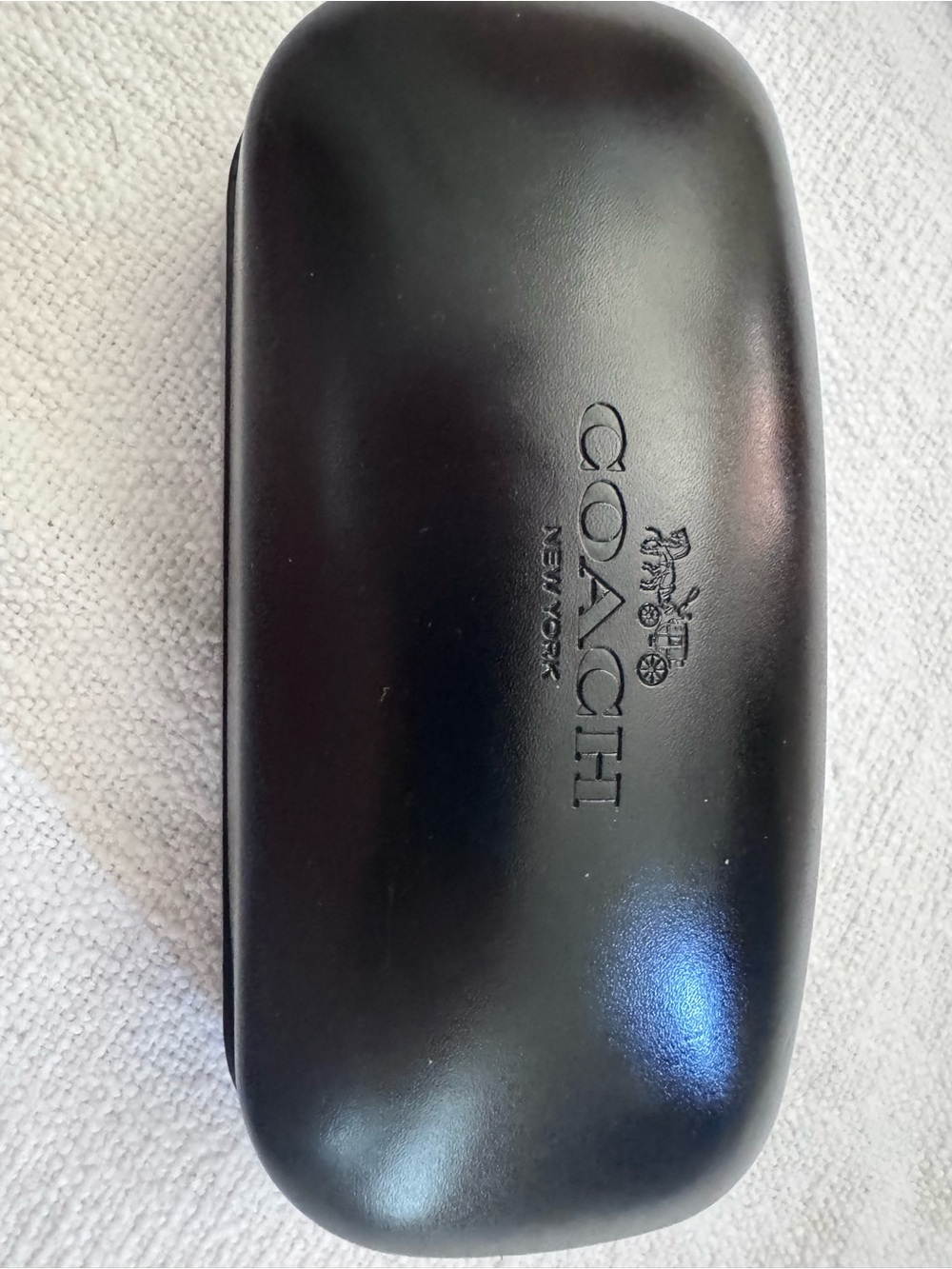 COACH 100% Authentic Hard Clamshell Sunglasses Case Womens Black